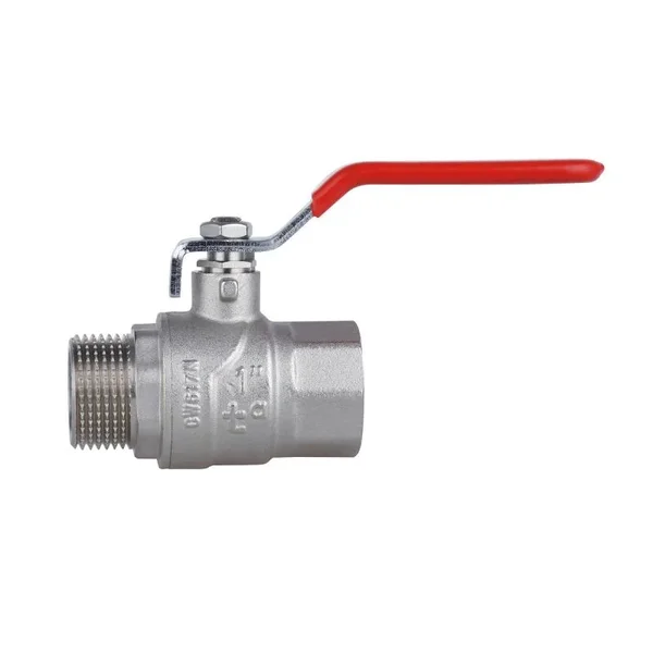 Кран шаровый Thermo Alliance Forte SF605W25 латунный никелированный 1