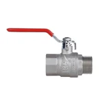Кран шаровый Thermo Alliance Forte SF605W25 латунный никелированный 1