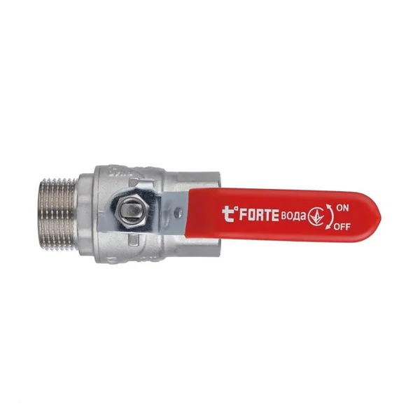 Кран шаровый Thermo Alliance Forte SF605W25 латунный никелированный 1