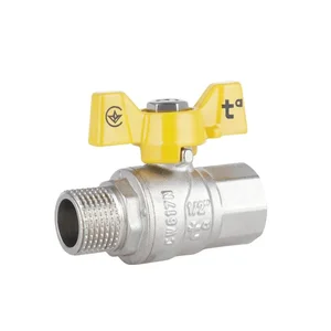 Кран кульовий Thermo Alliance Forte SF607G15 латунний газовий 1/2