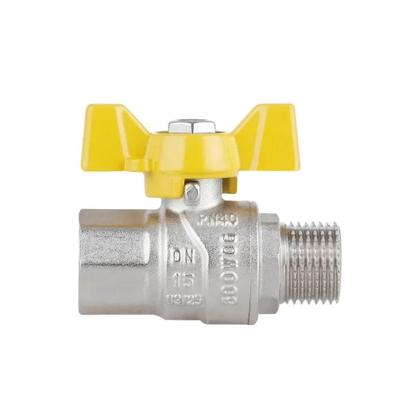 Кран кульовий Thermo Alliance Forte SF607G15 латунний газовий 1/2