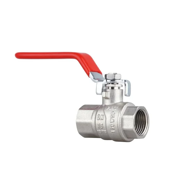 Кран шаровый Thermo Alliance Forte SF600W15 никелированный латунный ВР 1/2