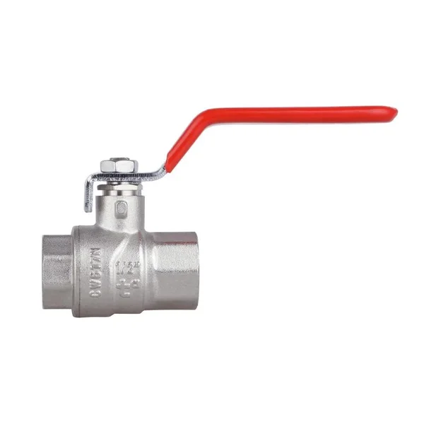 Кран шаровый Thermo Alliance Forte SF600W15 никелированный латунный ВР 1/2