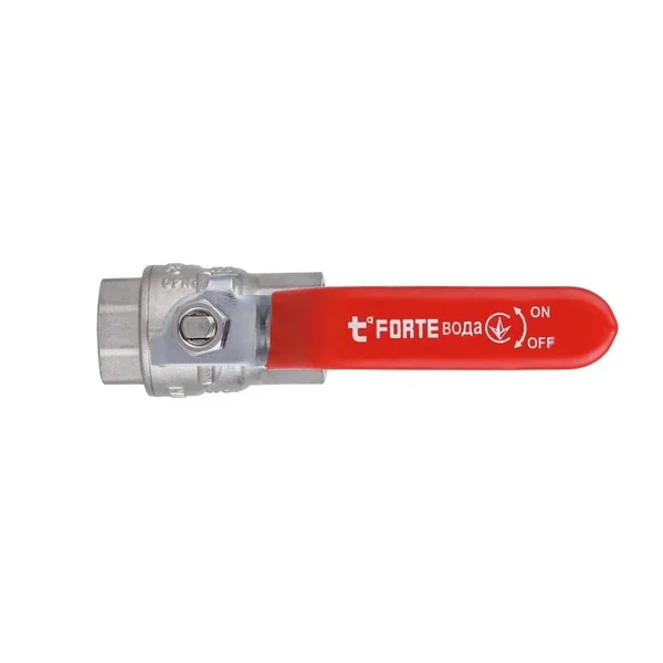 Кран шаровый Thermo Alliance Forte SF600W15 никелированный латунный ВР 1/2