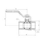 Кран кульовий Thermo Alliance Forte 1/2