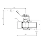 Кран кульовий Thermo Alliance Forte 1/2