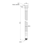Гибкая подводка для смесителя Thermo Alliance SD396W30 Standart из нержавеющей стали М10 30 см (SD396W30)