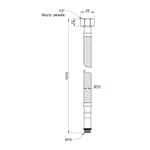 Гибкая подводка для смесителя Thermo Alliance SD396W150 Standart латунная M10 150 см (SD396W150)