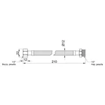 Гибкая подводка для воды Thermo Alliance Standart 20 см ГШ SD398W20