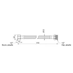 Гибкая подводка для воды Thermo Alliance Standart 30 см ГШ SD398W30