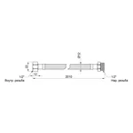 Гибкая подводка для воды Thermo Alliance Standart 200 см ГШ SD398W200