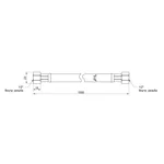 Газовий шланг Thermo Alliance Standart SD91G120 гумовий чорний 120 см 1/2