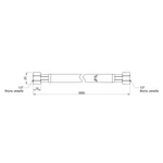 Шланг для газу Thermo Alliance Standart SD91G250 гумовий чорний 250 см 1/2