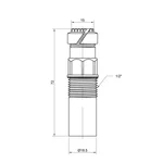 Штуцер Icma 189 металевий 1/2