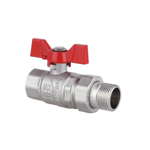 Кран кульовий Thermo Alliance Forte SF220W20 латунний прямий з американкою 3/4 (SF220W20)