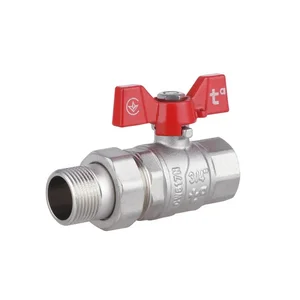 Кран кульовий Thermo Alliance Forte SF220W20 латунний прямий з американкою 3/4 (SF220W20)