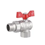 Кран кульовий Thermo Alliance Forte SF221W20 латунний кутовий з американкою 3/4 (SF221W20)