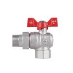 Кран кульовий Thermo Alliance Forte SF221W20 латунний кутовий з американкою 3/4 (SF221W20)