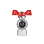 Кран кульовий Thermo Alliance Forte SF221W20 латунний кутовий з американкою 3/4 (SF221W20)