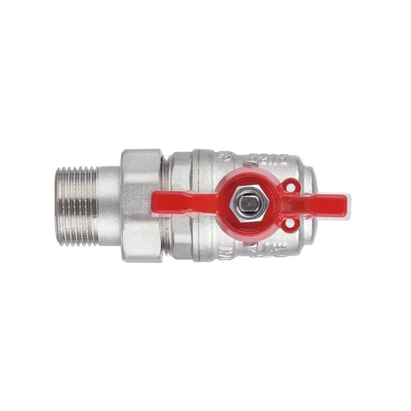Кран кульовий Thermo Alliance Forte SF221W20 латунний кутовий з американкою 3/4 (SF221W20)