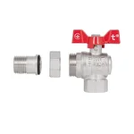 Кран кульовий Thermo Alliance Forte SF221W20 латунний кутовий з американкою 3/4 (SF221W20)