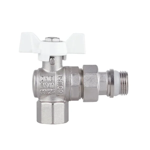 Кран кульовий Thermo Alliance Forte SF223W15 латунний кутовий 