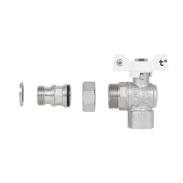 Кран кульовий Thermo Alliance Forte SF223W15 латунний кутовий 