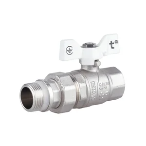 Кран кульовий Thermo Alliance Forte SF222W20 латунний прямий з американкою 3/4