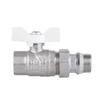 Кран кульовий Thermo Alliance Forte SF222W20 латунний прямий з американкою 3/4
