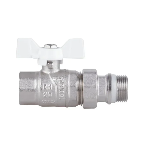 Кран кульовий Thermo Alliance Forte SF222W20 латунний прямий з американкою 3/4