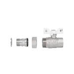 Кран кульовий Thermo Alliance Forte SF222W20 латунний прямий з американкою 3/4
