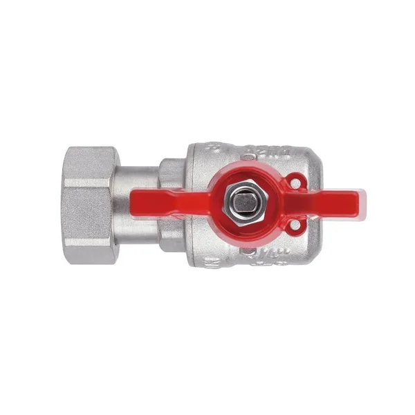 Кран шаровой Thermo Alliance Forte SF224W20 латунный угловой с накидной гайкой для воды 3/4