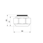 Евроконус Icma 119 латунный никелированный 16х2 3/4 (81119GH06)