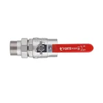 Кран кульовий Thermo Alliance Forte SF220W32 латунний нікельований прямий 1 1/4