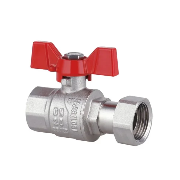 Кран шаровой прямой Thermo Alliance Forte SF260W20 латунный с накидной гайкой 3/4