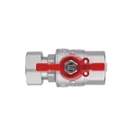 Кран шаровой прямой Thermo Alliance Forte SF260W20 латунный с накидной гайкой 3/4
