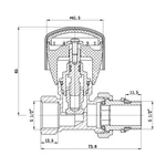 Кран радиаторный Thermo Alliance Standart Powerful 1/2