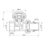 Кран радиаторный Thermo Alliance Standart Powerful 1/2