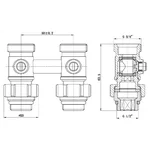 Кран кульовий SD Forte 3/4