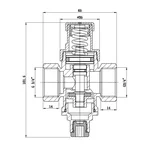 Редуктор давления воды Thermo Alliance Standart SF241W20 поршневой латунный 3/4