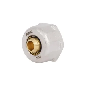 Евроконус Thermo Alliance SFE00616 Forte латунный никелированный обжимной 16х2 мм с внутренней резьбой 3/4 (SFE00616) Евроконус Thermo Alliance SFE00616 Forte латунный никелированный обжимной 16х2 мм с внутренней резьбой 3/4 (SFE00616)