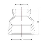Муфта редукційна КЧ302 чавунна 2