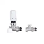 Комплект термостатичний для радіатора Thermo Alliance Standart SD353W15 латунний прямий 1/2 (SD353W15)