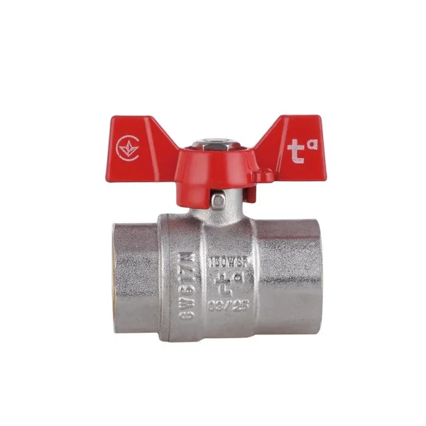 Кран шаровой Thermo Alliance Standart SD602NW20PN40 никелированный латунный 3/4