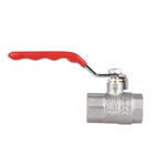 Кран шаровой Thermo Alliance Standart SD600NW15PN40 латунный никелированный с рычагом 1/2