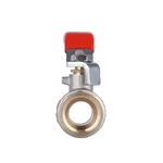 Кран шаровой Thermo Alliance Standart SD600NW15PN40 латунный никелированный с рычагом 1/2