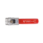Кран шаровой Thermo Alliance Standart SD600NW15PN40 латунный никелированный с рычагом 1/2