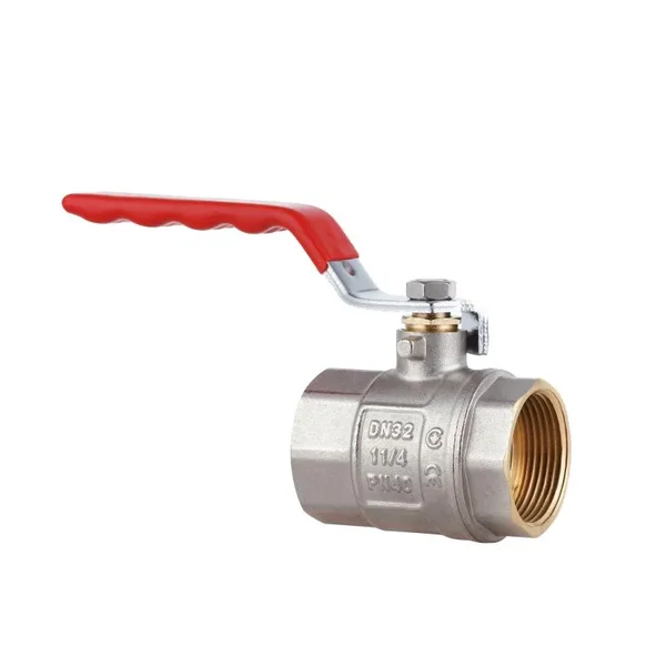 Кран шаровый Thermo Alliance Standart SD600NW32PN40 латунный никелированный 1 1/4