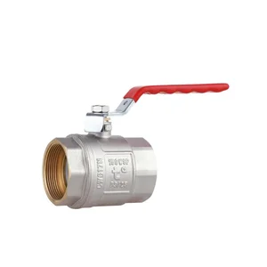 Кран шаровой Thermo Alliance Standart SD600NW50PN40 латунный никелированный рычажный 2
