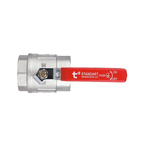 Кран шаровой Thermo Alliance Standart SD600NW50PN40 латунный никелированный рычажный 2